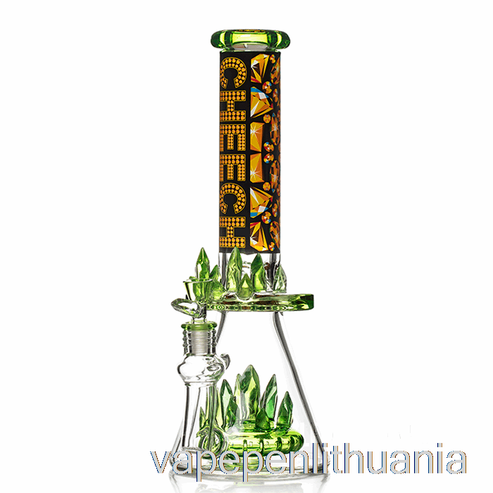 Cheech Stiklas Tiesiog žinome, Kad Mes šviečiame Bling Bling Bong Green Vape Skystis